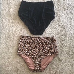 NWT! Leopard High waisted aerie bikini bottom L